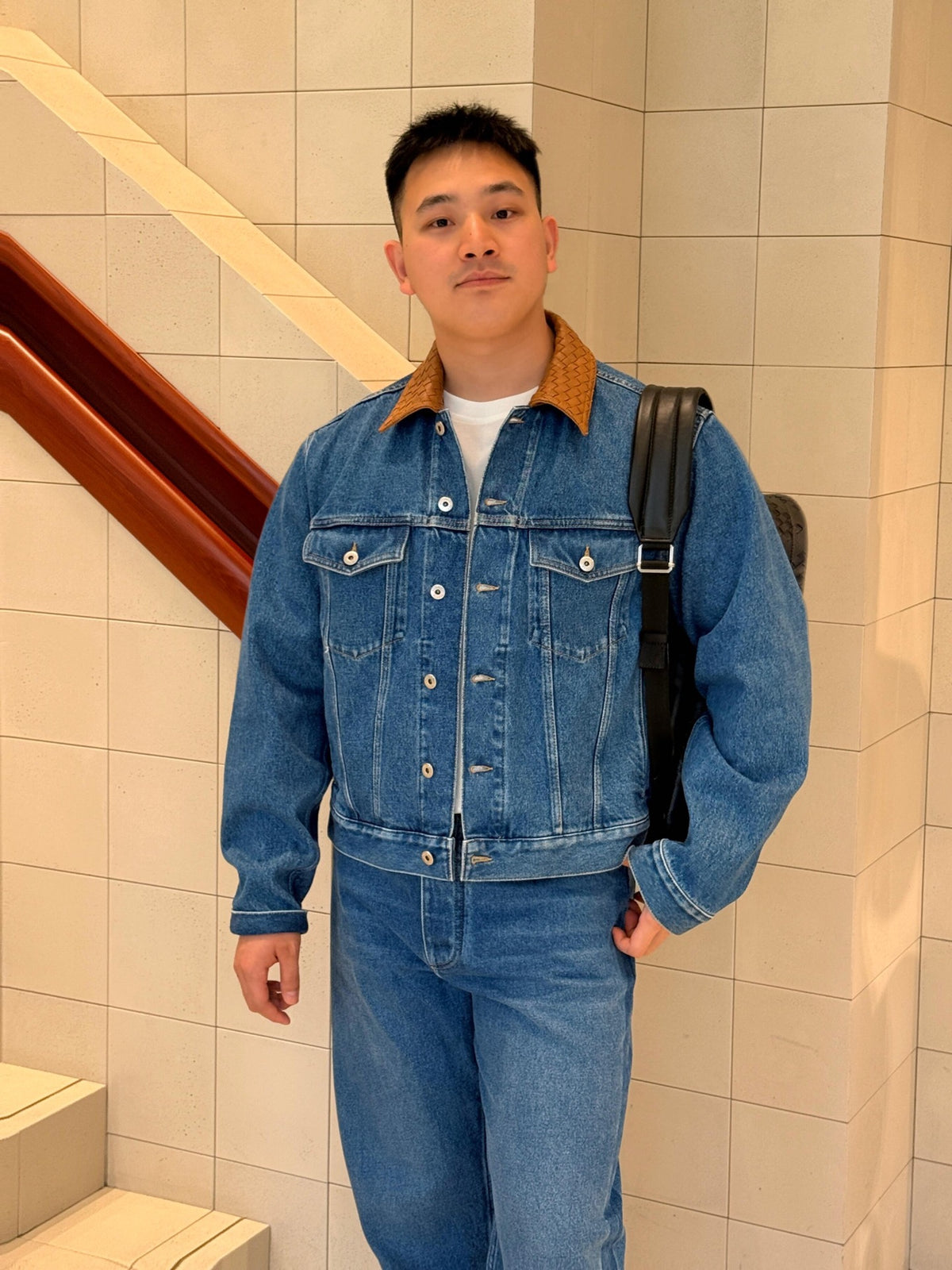 2026 new BV woven leather denim jacket (BB4040-C80)