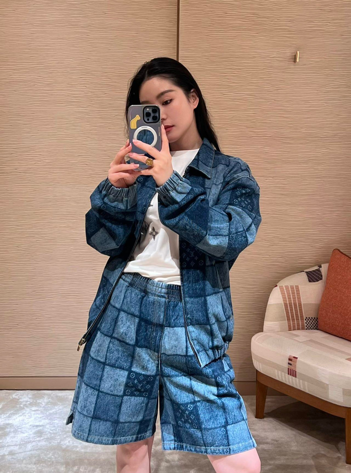2026 New Model LY Laser-Printed Design Denim Jacket (BB901-C60)