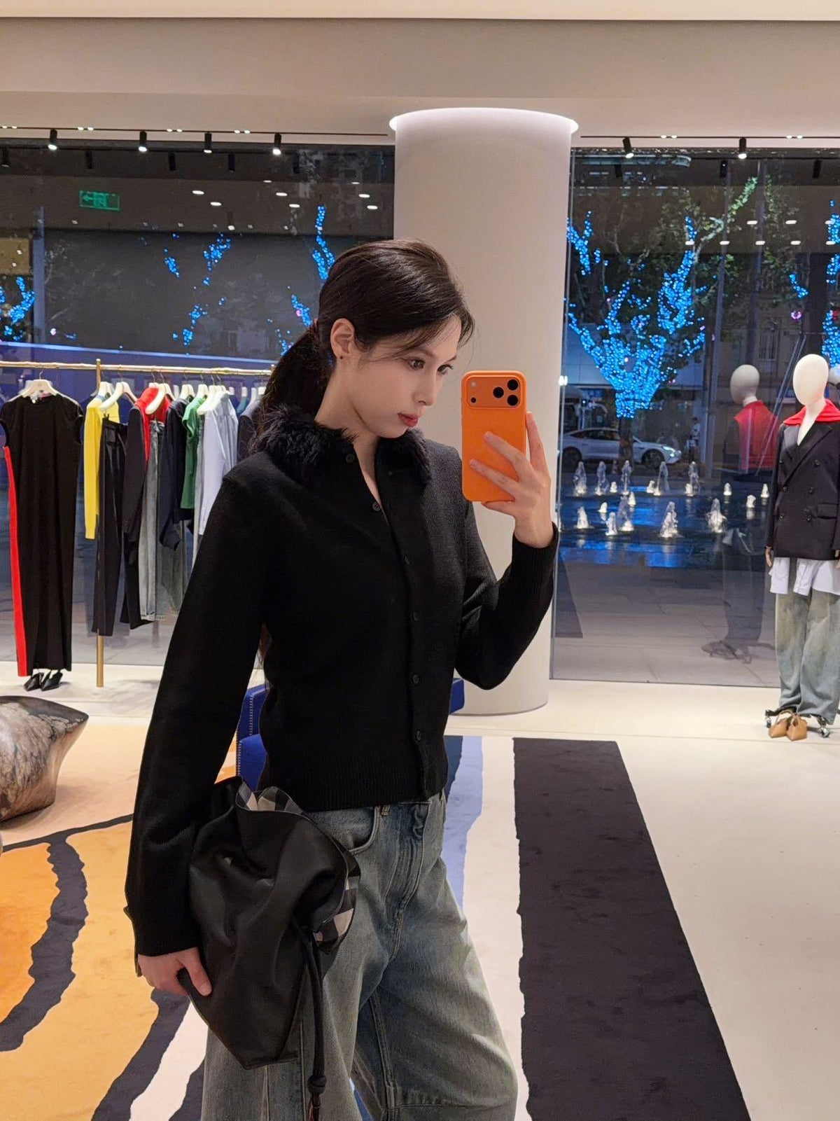 2026 Women's Way Embroidered Fur Coat Sweater (DD200)