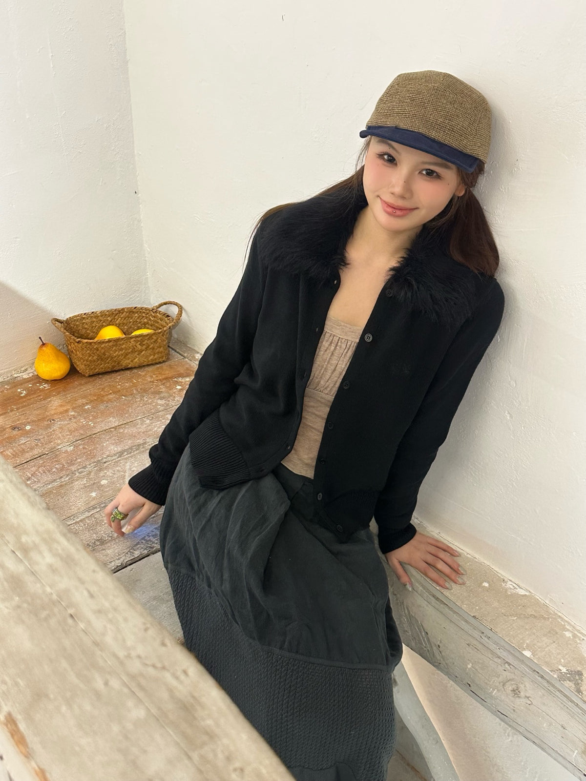 2026 Women's Way Embroidered Fur Coat Sweater (DD200)