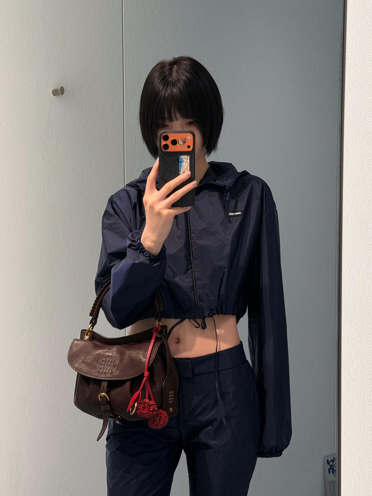 2026 Women's MM Logo Zipper Coat (DD196)