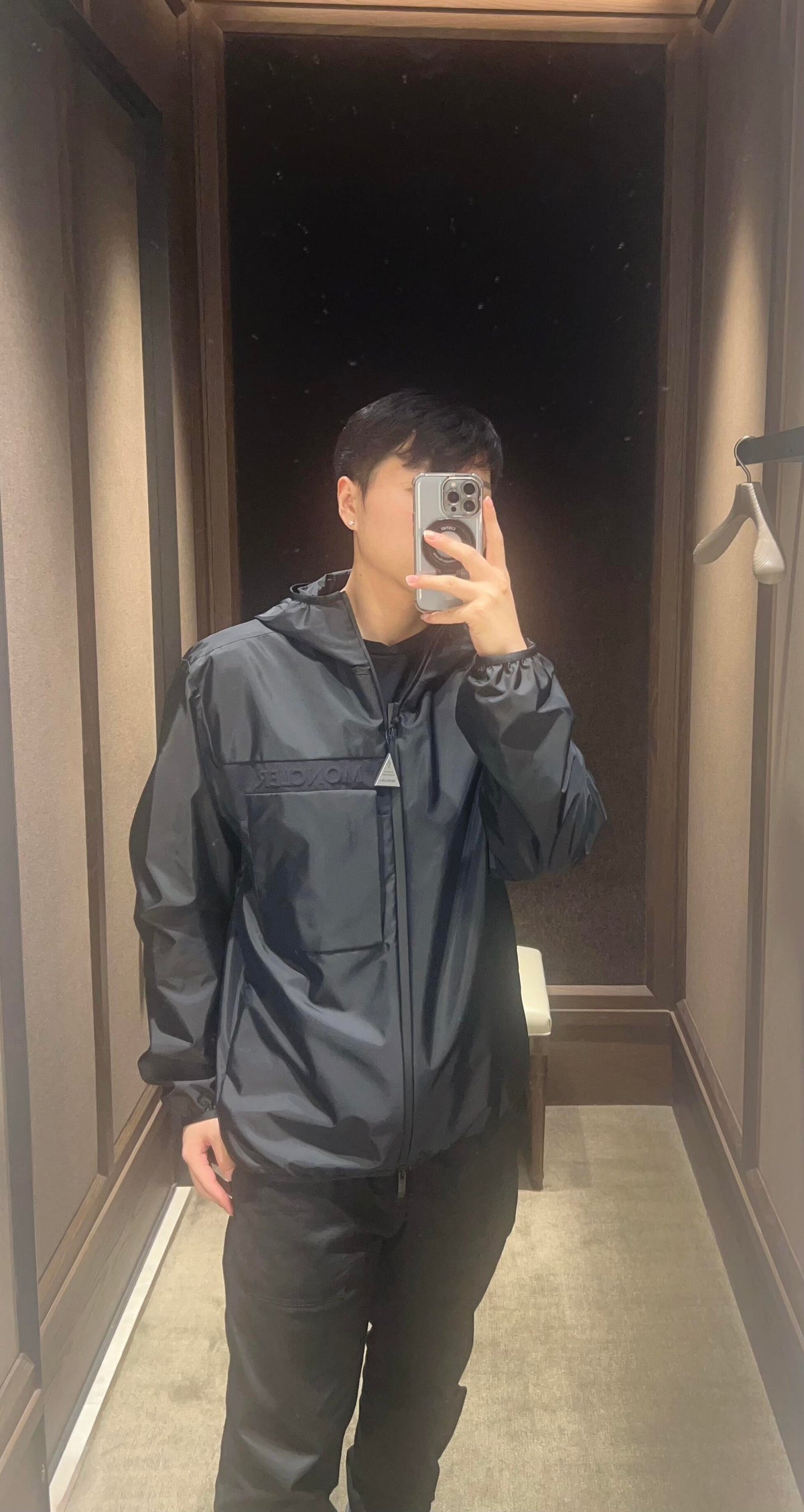 2026 New Model Mon Embossed Pocket Hooded Coat (BB4046-B90)
