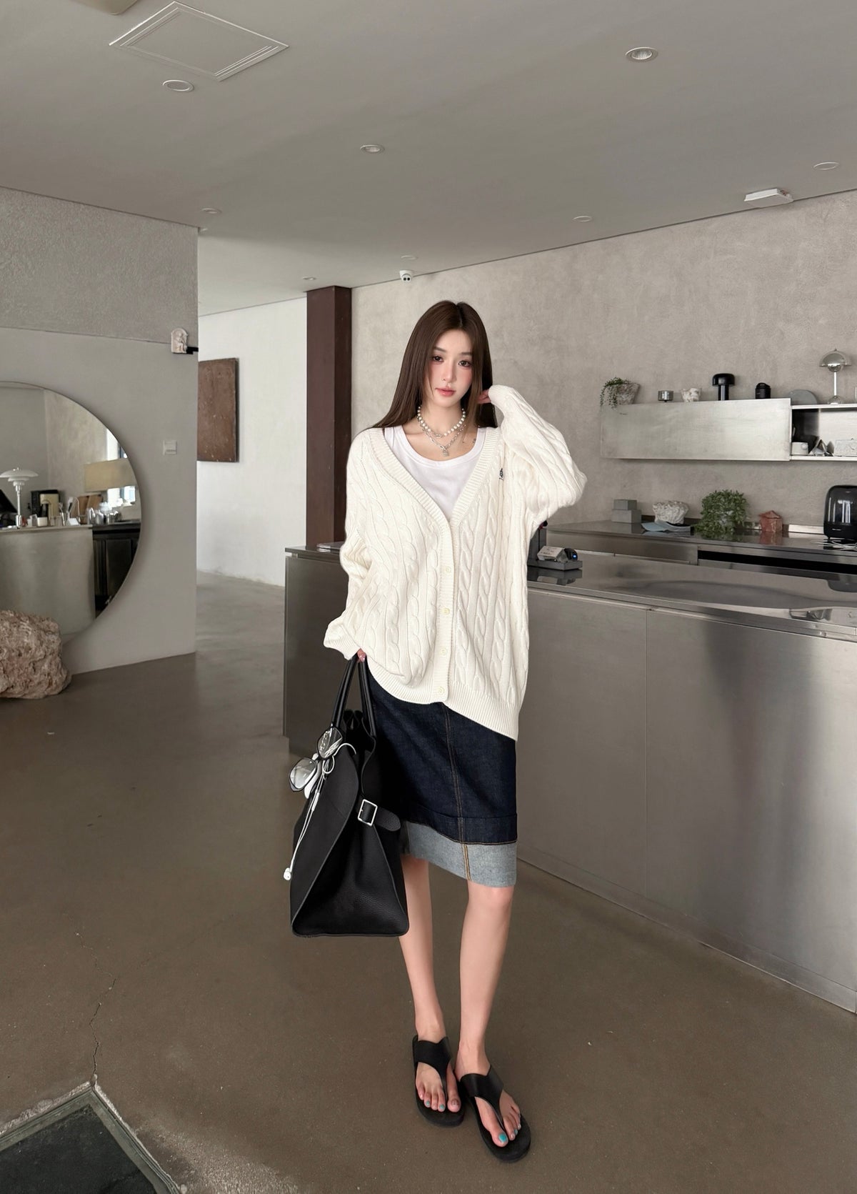 2026 Women's Triangle Brand Embroidered Cardigan Sweater (FF811)