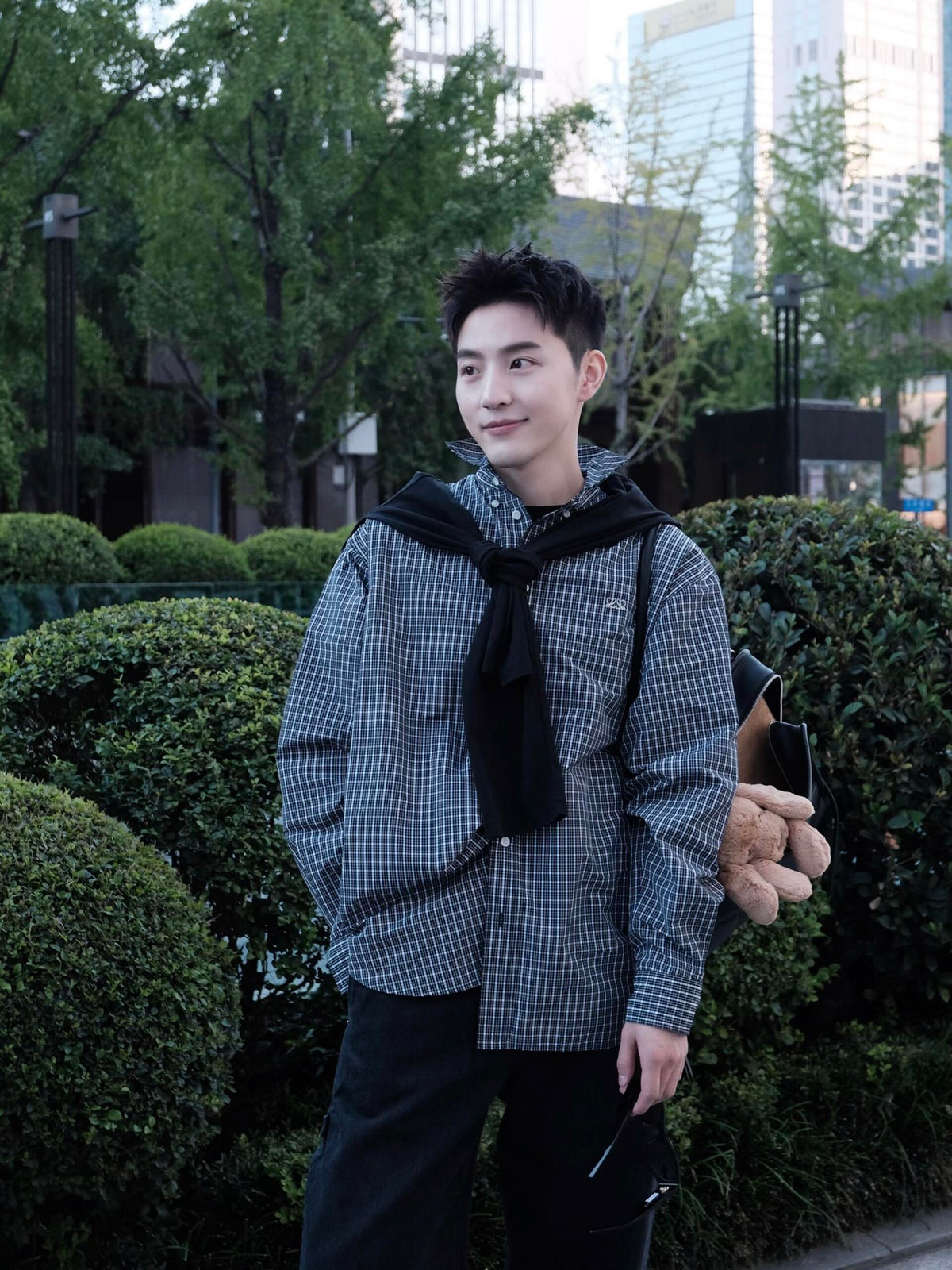 2026 New Style Way Embroidered Checkered Shirt (BB4055-B40)
