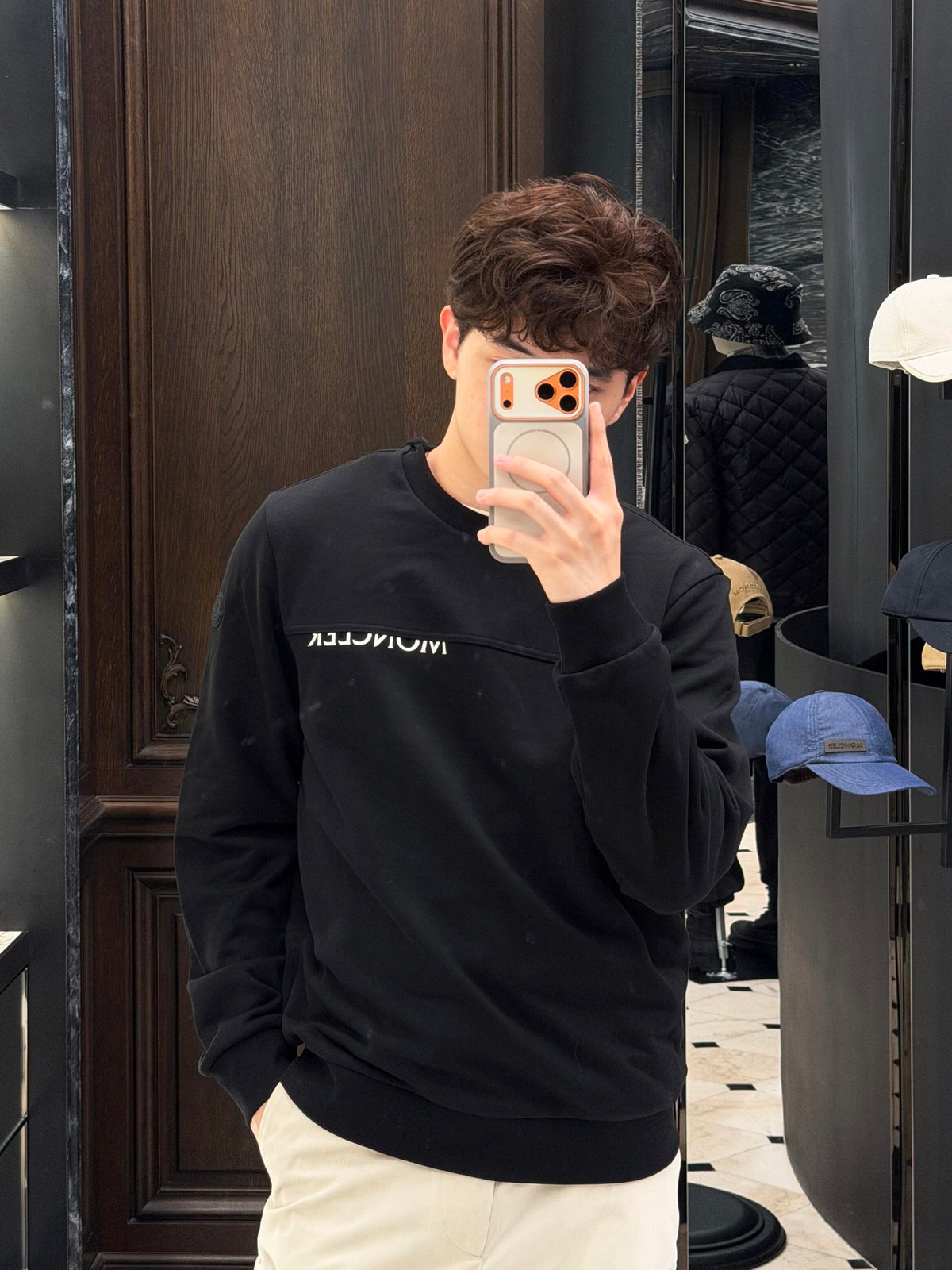 2026 New Model Mon Logo Embroidered Sweatshirt (AA1054-A65)