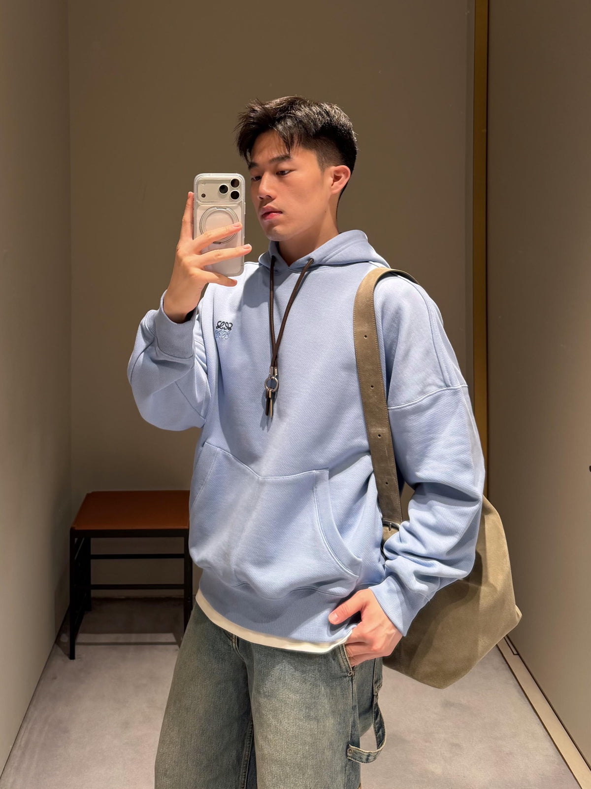 2026 New Style Way Embroidered Keychain Hooded Sweatshirt (AA1034-B55)