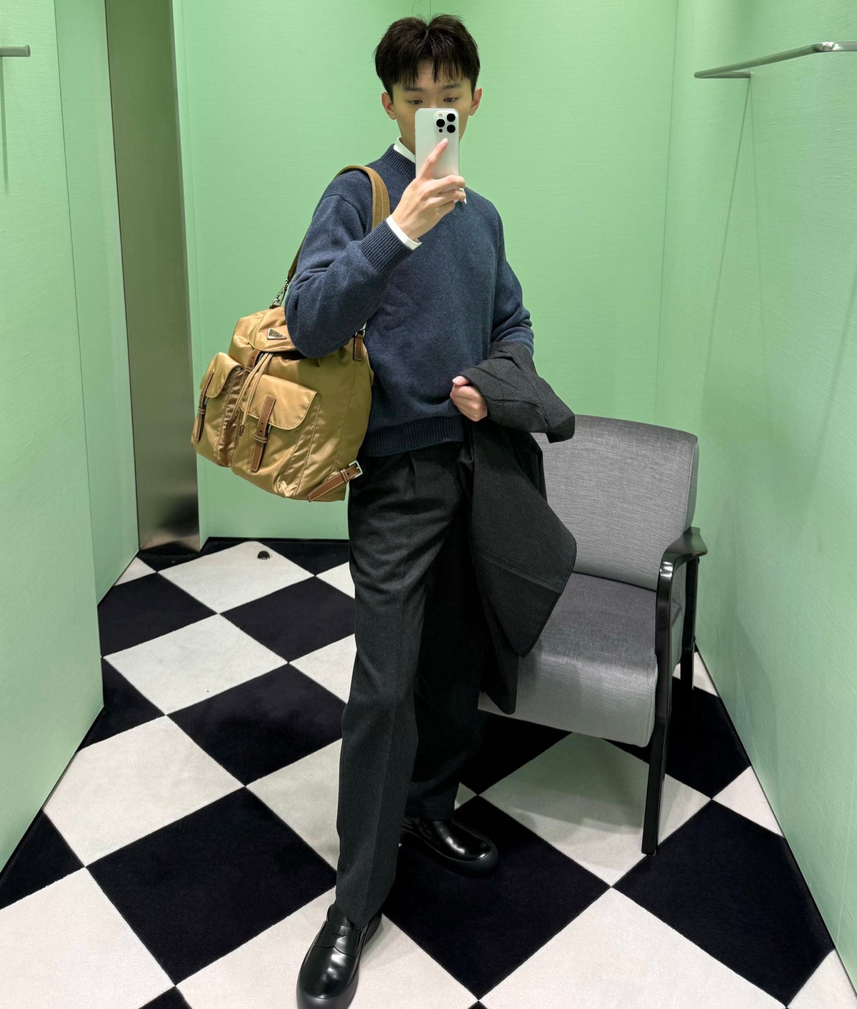 2026 New Model Triangle Brand Wool Long Pants (CC7046-B35)
