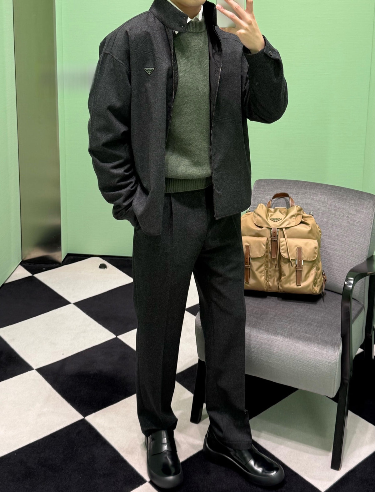 2026 New Model Triangle Brand Wool Long Pants (CC7046-B35)