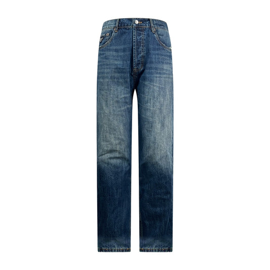 2026 New Triangle Brand Denim Trousers (55067-B65)