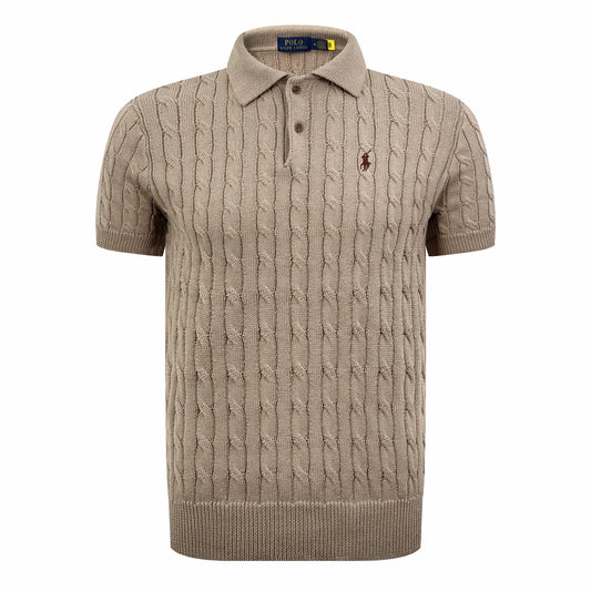 2026 New RL Cable-Knit Polo Neck Sweater (CC945-A60)