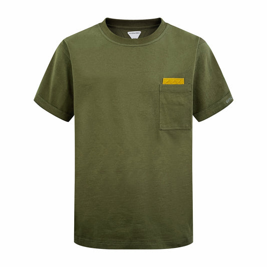 2026 New BV Woven Leather Pocket Short Sleeve Shirt (AA543-A20)