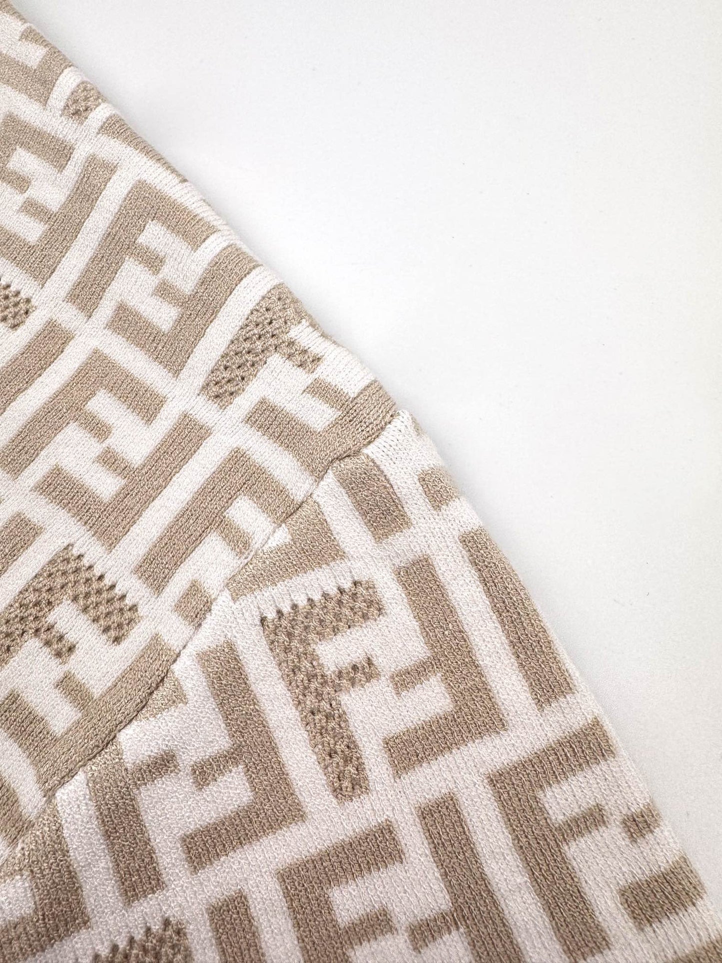 2026 New FF All-Over Print FF Knit Short-Sleeve (25155-A75)