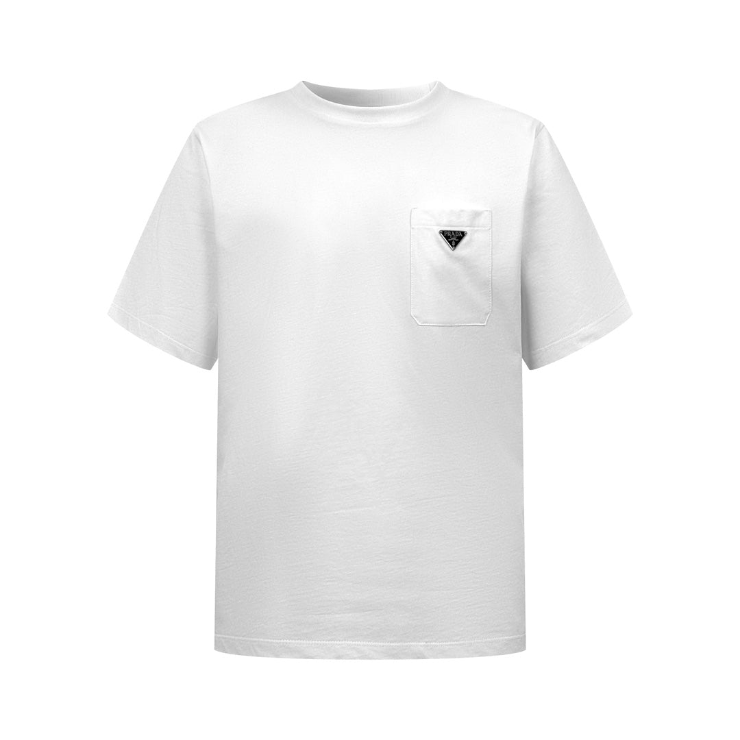 2026 New Triangle Brand Pocket Triangle Label Short-Sleeve Shirt (2524 ...