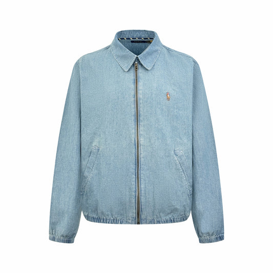 2026 New RL Colour Embroidered Denim Jacket (CC904-B60)