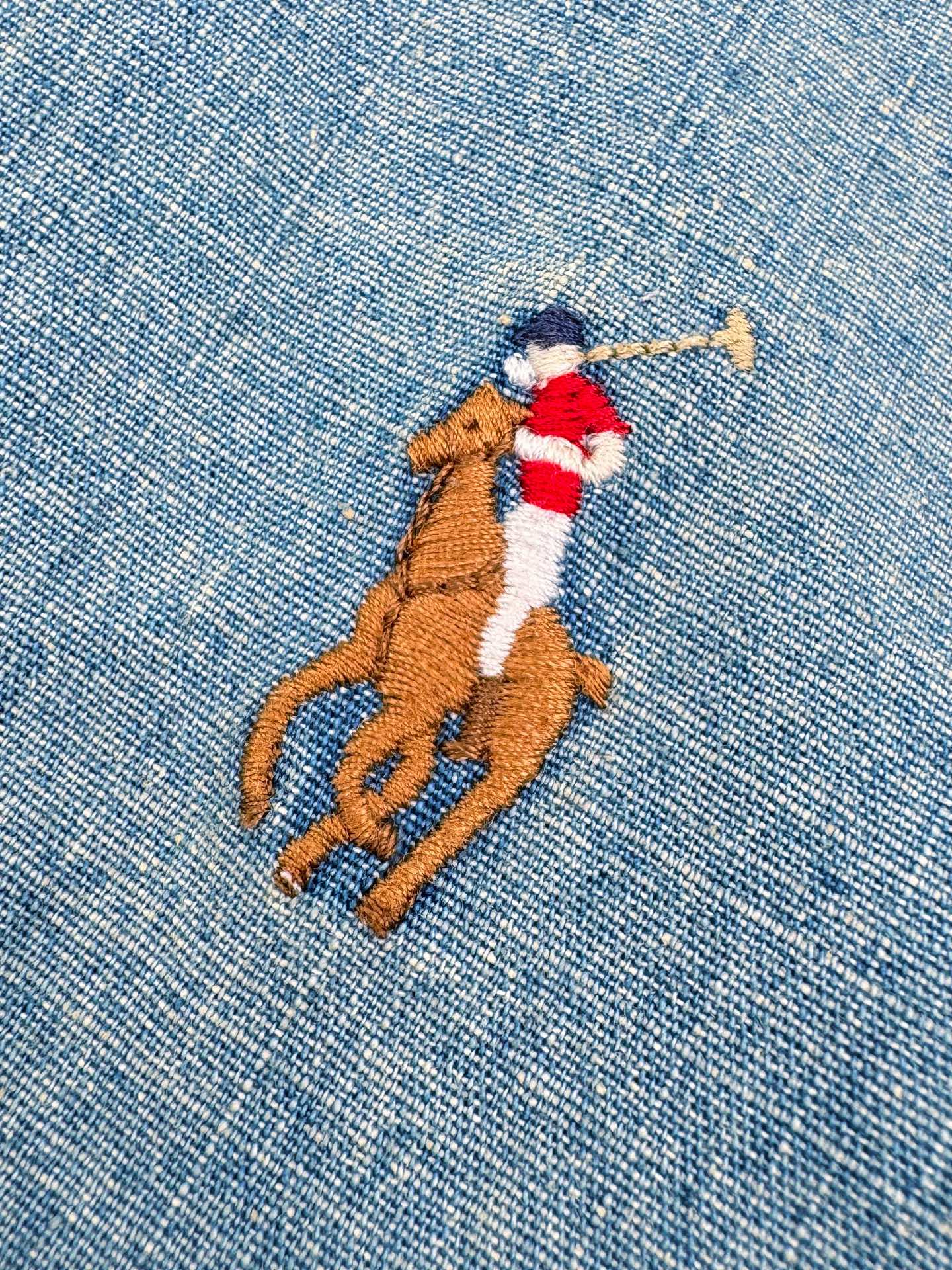 2026 New RL Colour Embroidered Denim Jacket (CC904-B60)