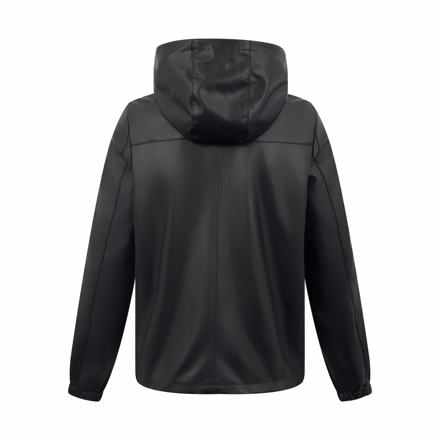 2026 New Triangle Brand Reversible Leather-Nylon Hooded Jacket (25299-D80)