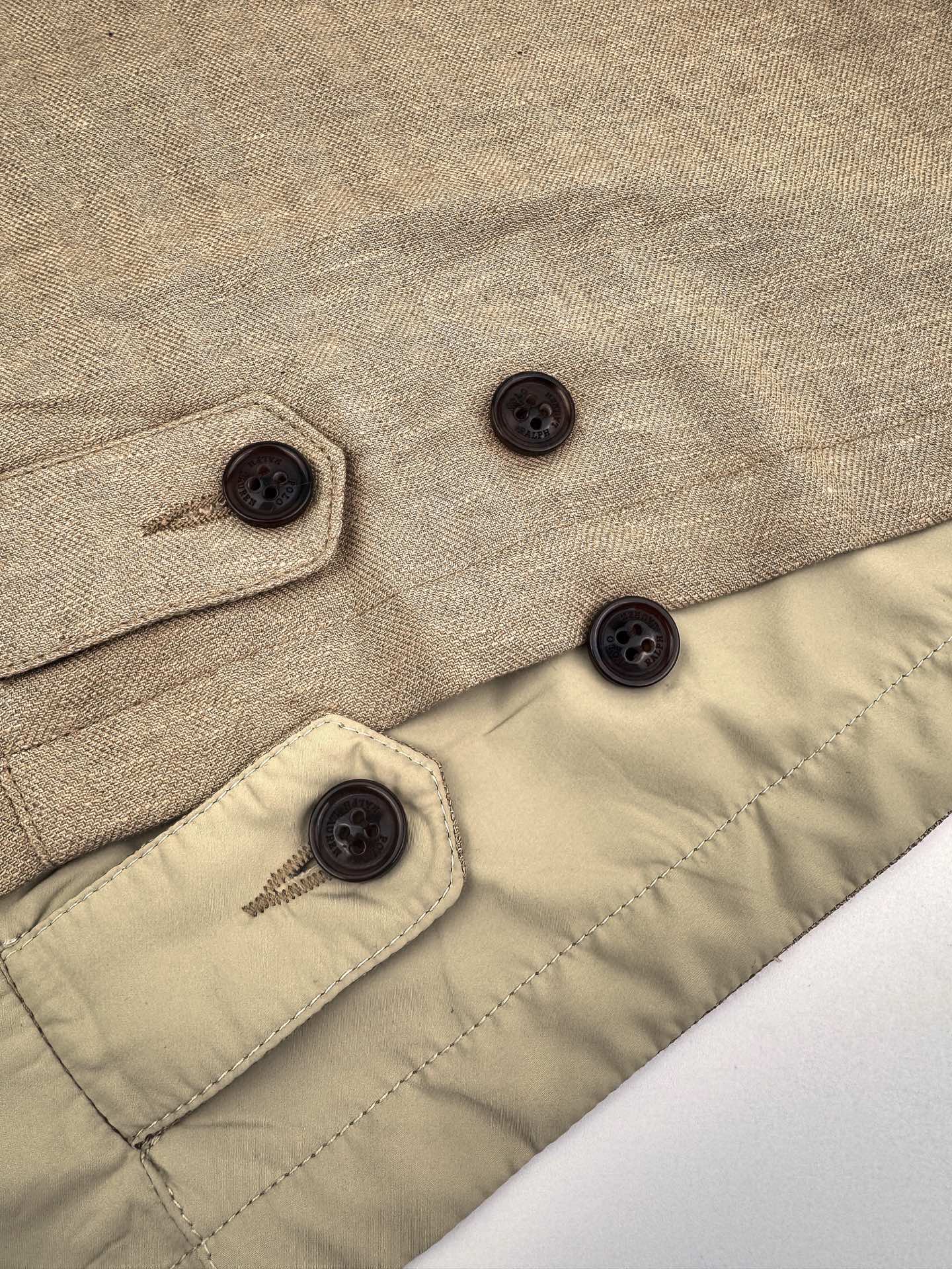 2026 New RL Logo Embroidered Double-Breasted Jacket (25298-C15)