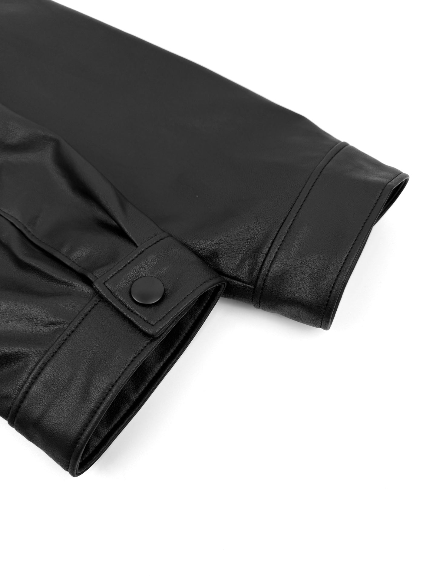 2026 New Triangle Brand Single-Breasted Leather Jacket (25294-C00)