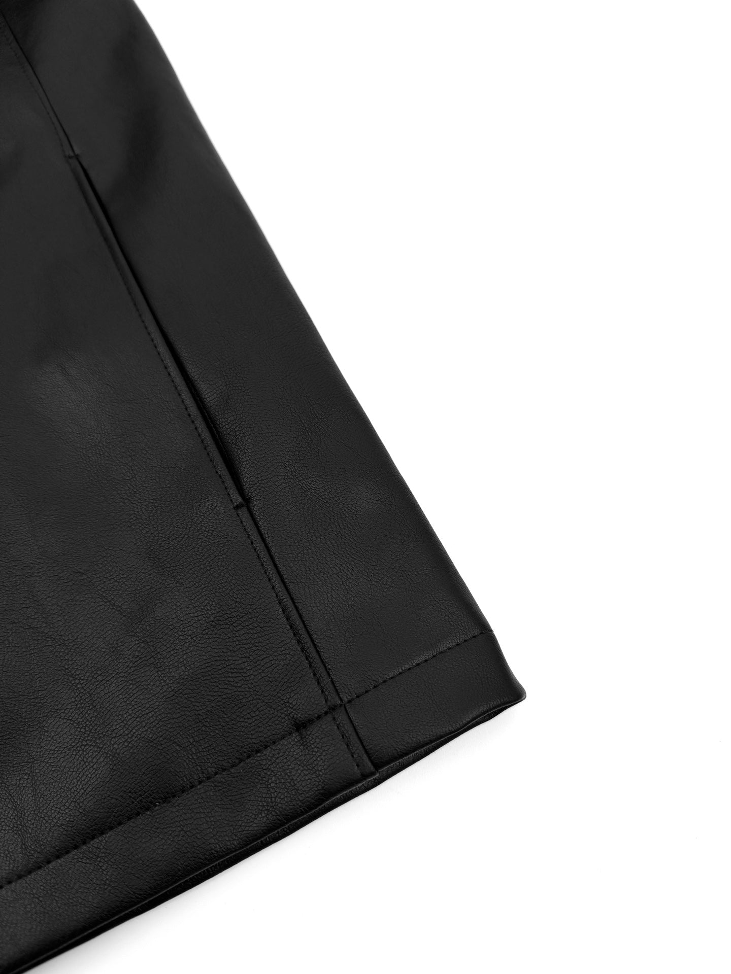 2026 New Triangle Brand Single-Breasted Leather Jacket (25294-C00)