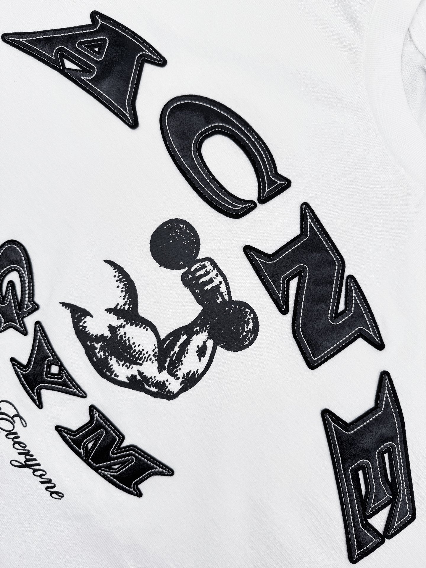 2026 New Acn Distressed Logo Faux Two-Piece Long Sleeve (25286-A90)