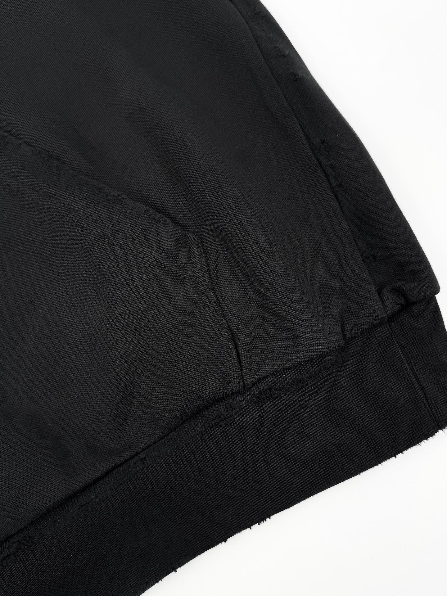 2026 New Arrival: Balen Rhinestone-Embellished Hooded Distressed Sweatshirt (25252-B80)