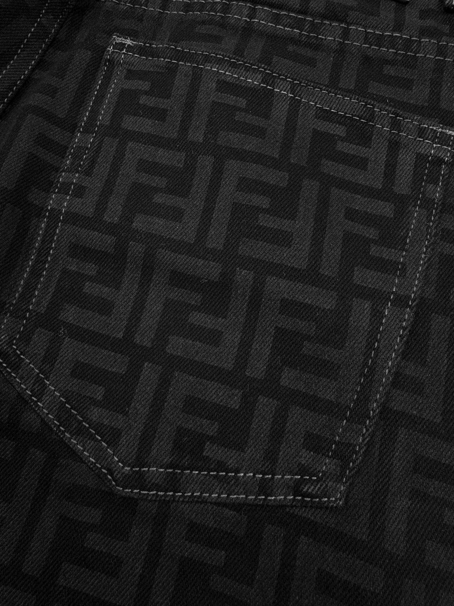 2026 New Arrival: FF All-Over Print Jeans (BB716-B75)