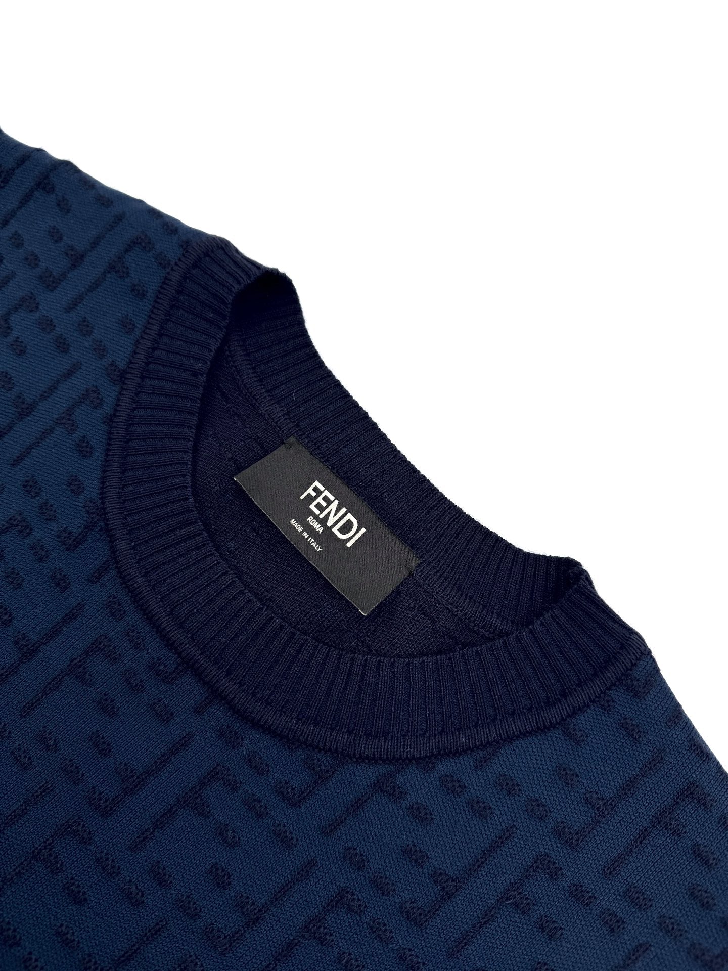 2026 New FF All-Over Print FF Knitted Short-Sleeved Top (25169-A70)