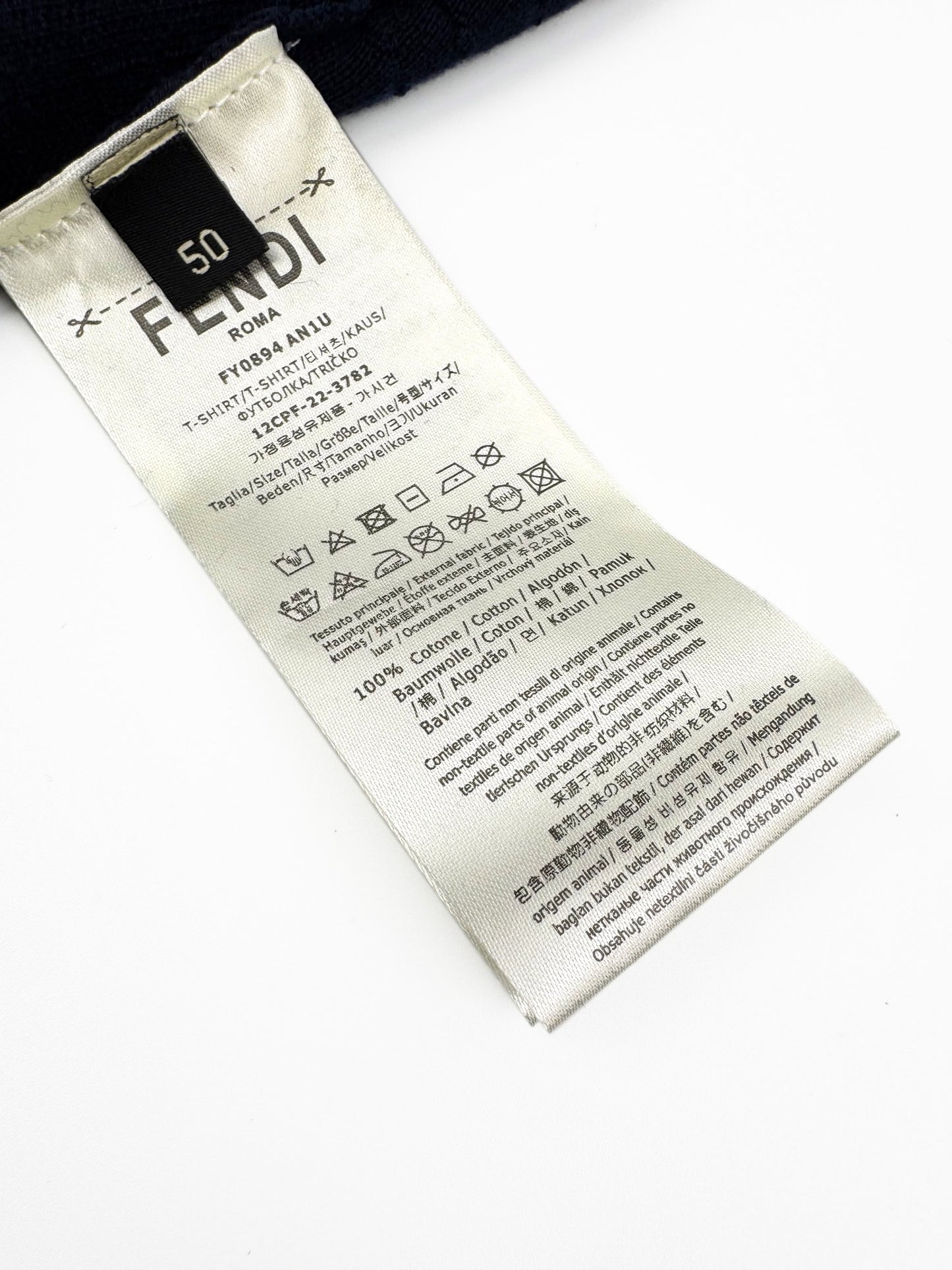 2026 New FF All-Over Print FF Knitted Short-Sleeved Top (25169-A70)