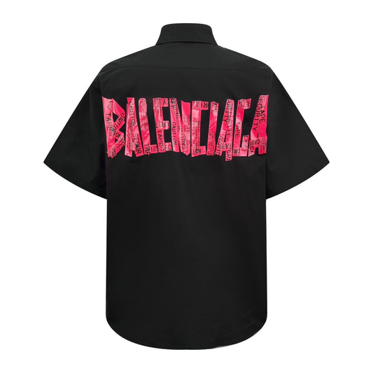 2026 New Balen Tape Short-Sleeved Shirt (25241-A70)