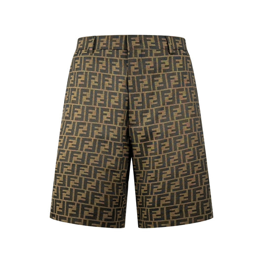 2026 New Arrival: FF All-Over Monogram Print Shorts (55012-A90)