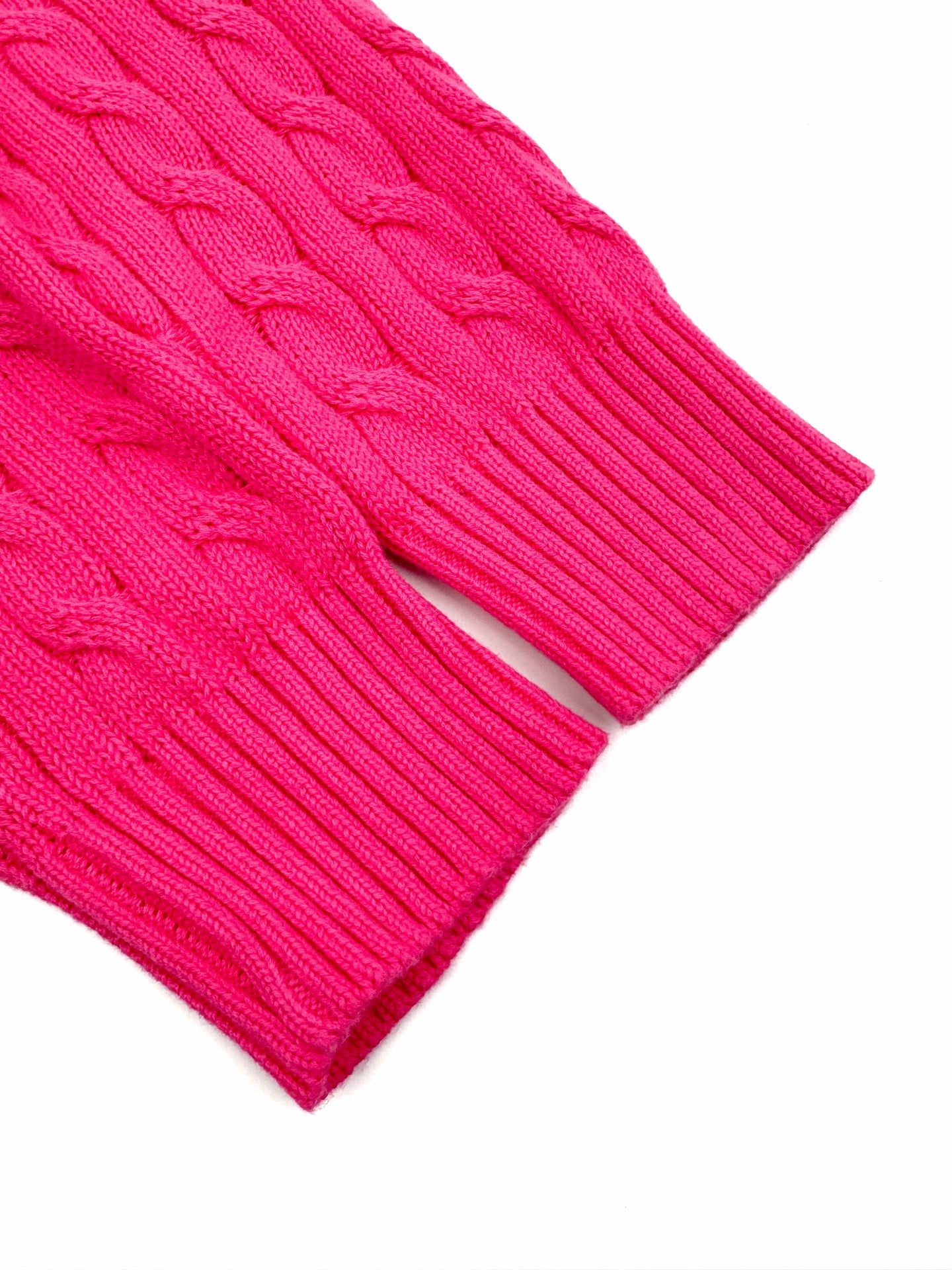 2026 New RL Embroidered Cowl-Neck Cable-Knit Jumper (CC921-B60)