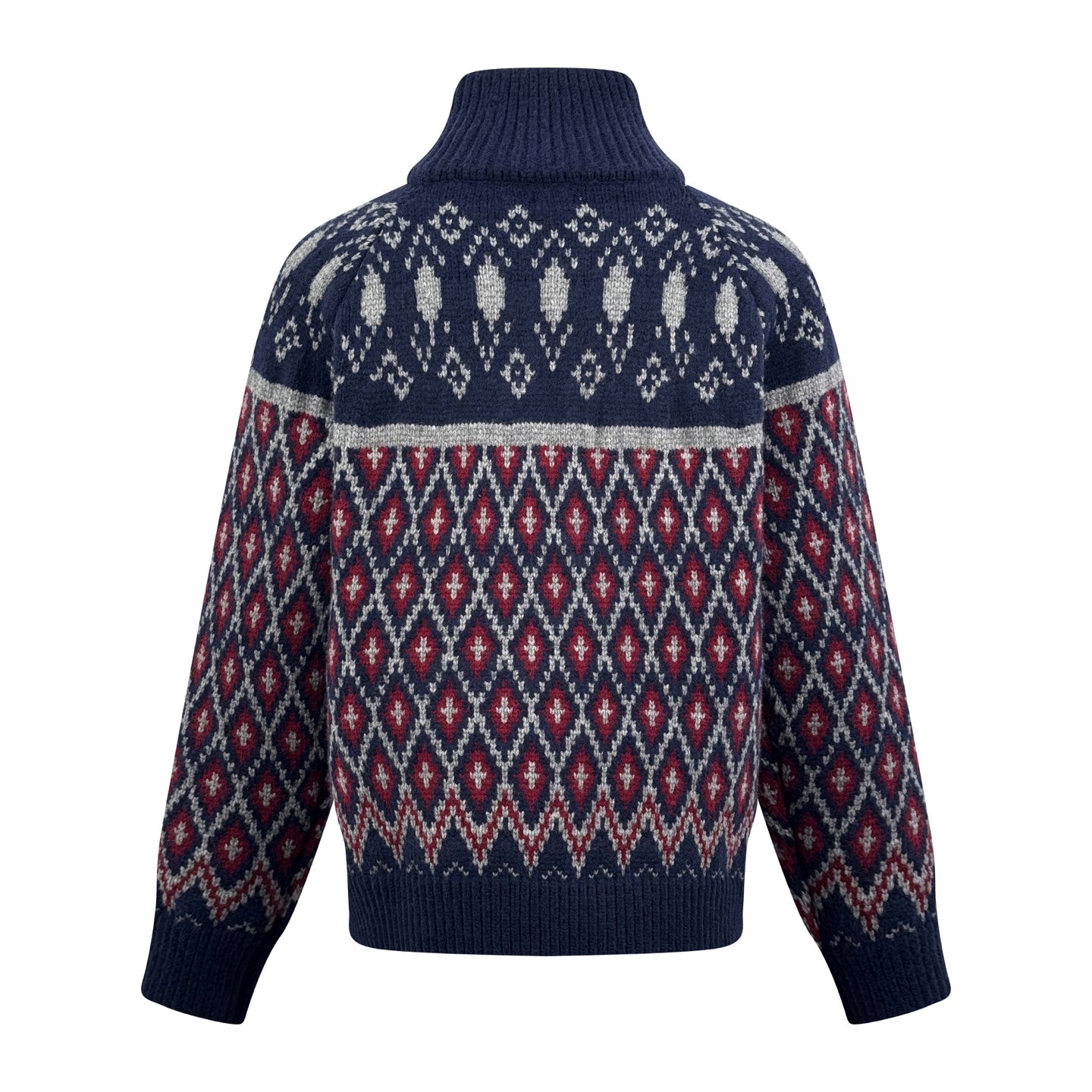2026 New Way Geometric Sweater Jacket with All-Over Embellishment (25394-C10)