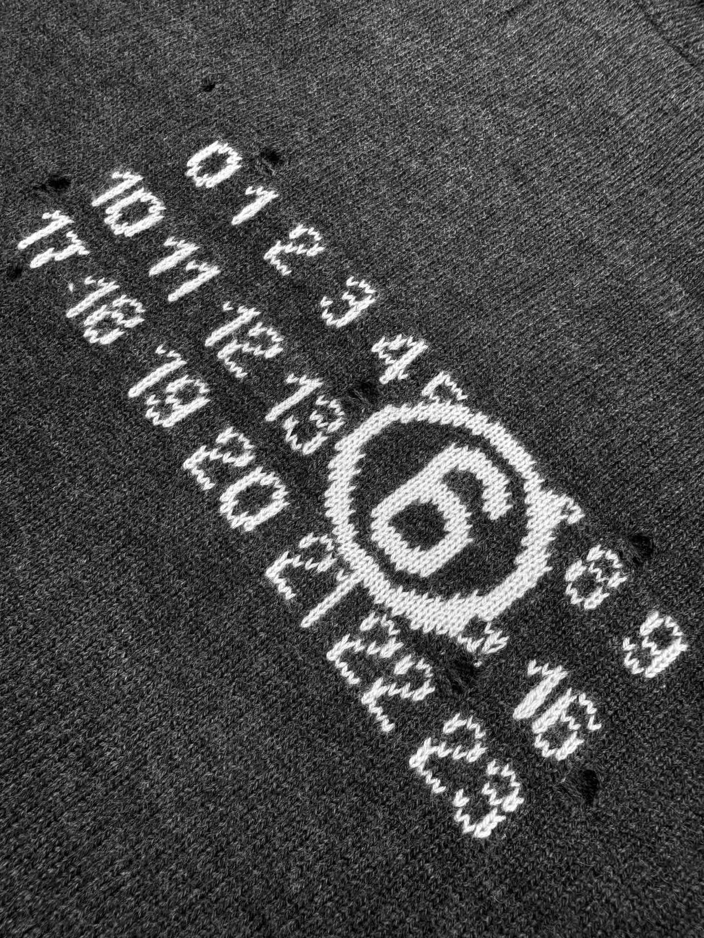 2026 New Mai Digital Lace-Effect Jumper (25287-B25)