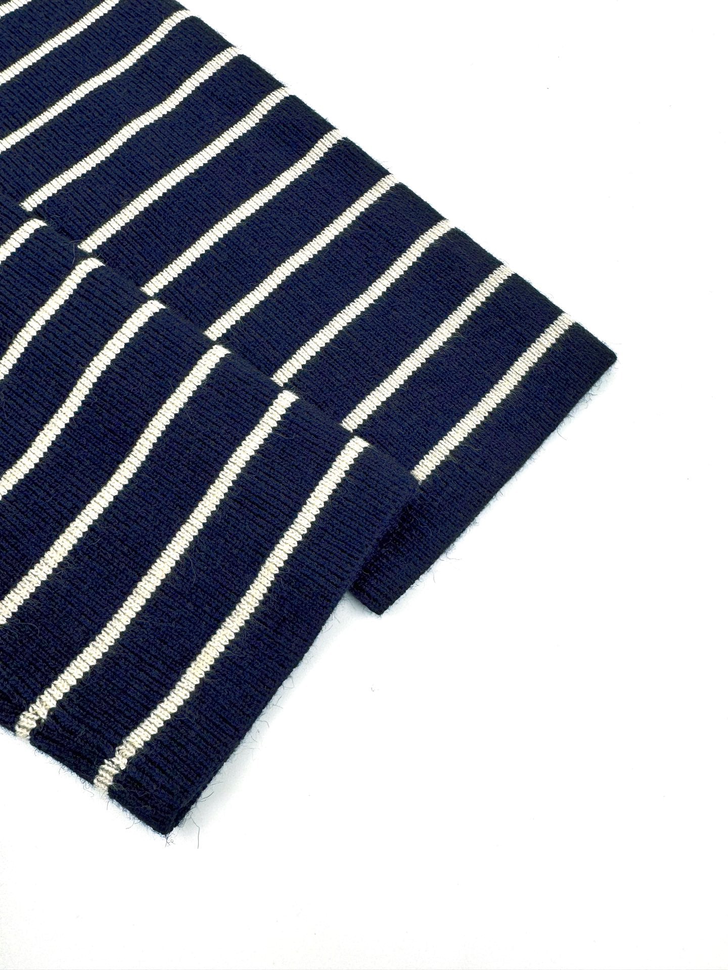 2026 New Triangle Brand Striped Embroidered Button-Side-Opening Jumper (25342-B35)