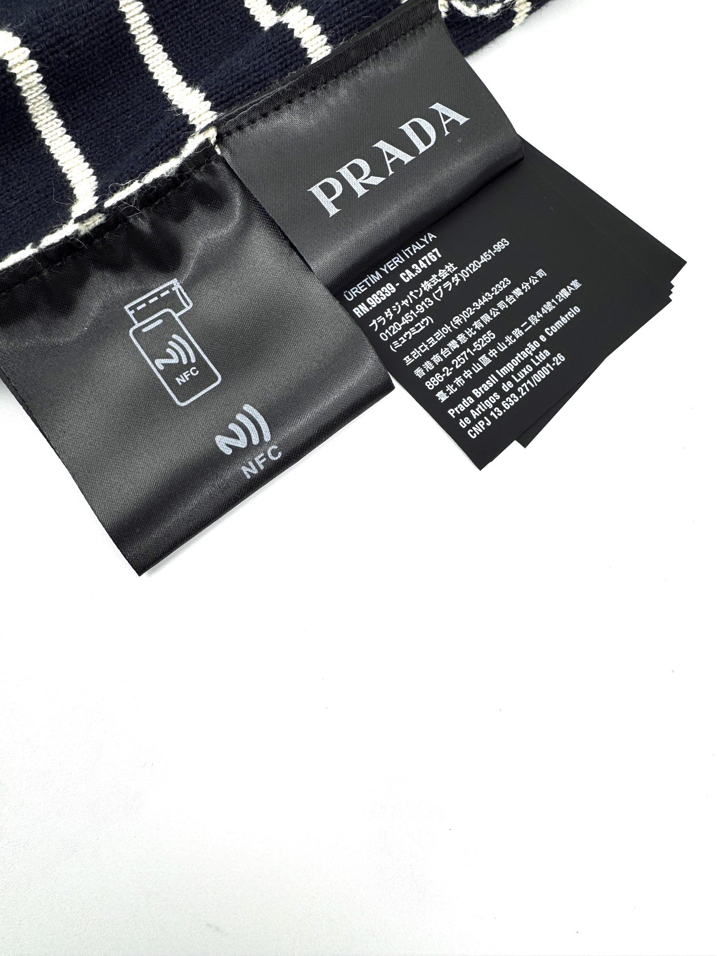 2026 New Triangle Brand Striped Embroidered Button-Side-Opening Jumper (25342-B35)