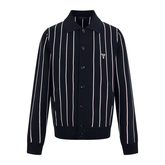 2026 New Triangle Brand Striped Embroidered Long-Sleeved Jumper (25318-B95)