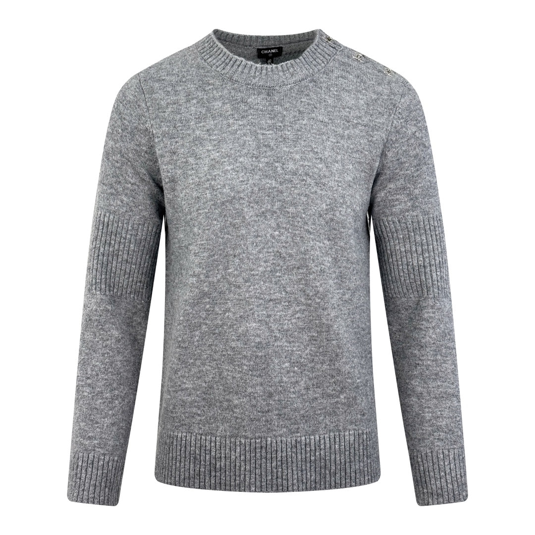 2026 New CC School Bag Buckle Long-Sleeved Jumper (25176-B45)