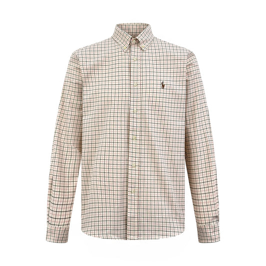 2026 New RL Embroidered Check Shirt (CC951-B35)