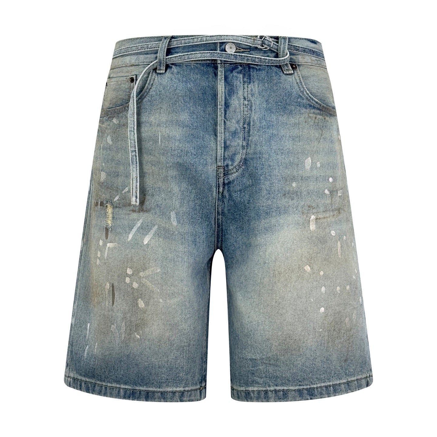 2026 New Acn Ink-Washed Denim Shorts (CC956-B00)