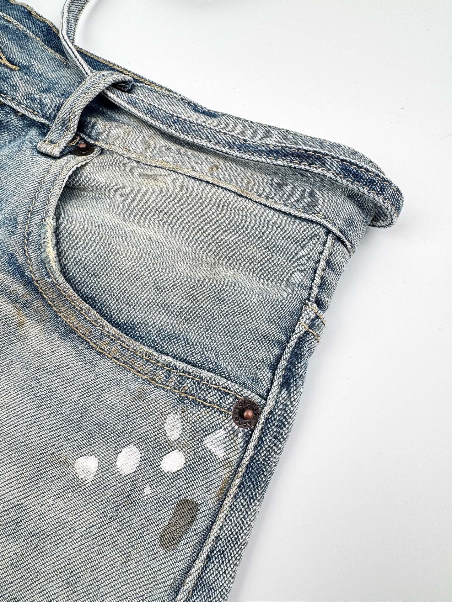 2026 New Acn Ink-Washed Denim Shorts (CC956-B00)