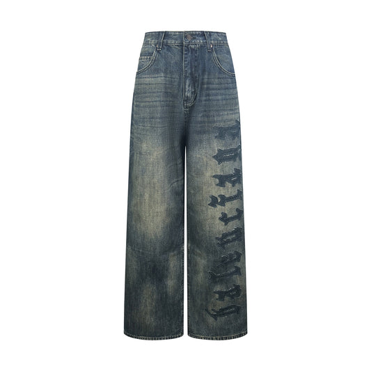 2026 New Balen Logo Distressed Long Pants (BB769-C05)