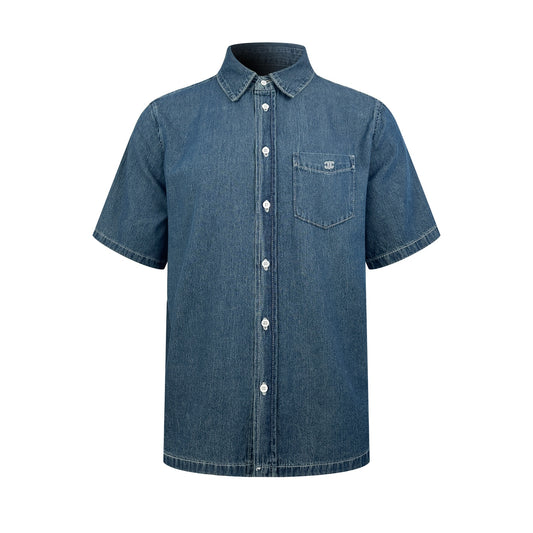 2026 New Ce Embroidered Denim Short-Sleeved Shirt (BB810-A80)