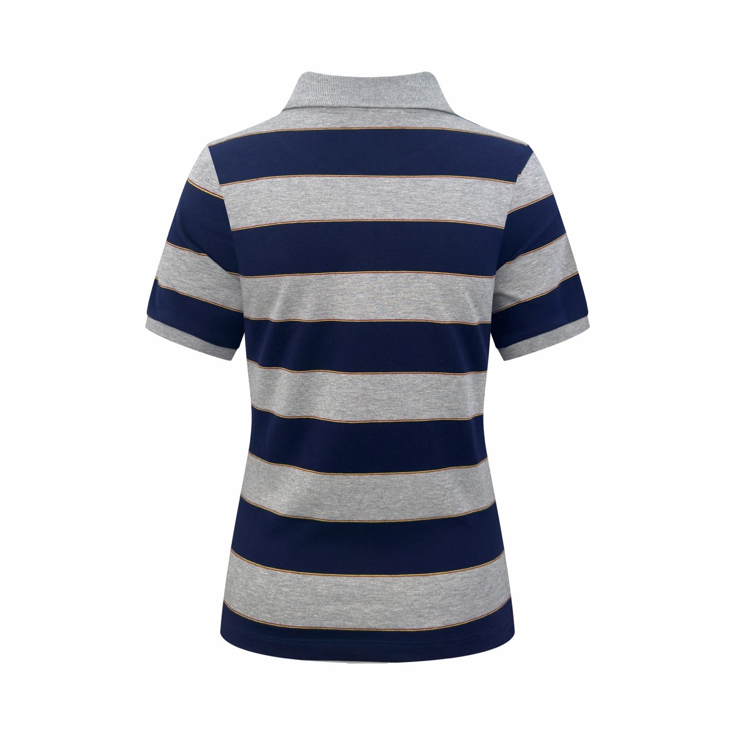 2026 Women’s Striped Polo Shirt with MM Logo (FF707)