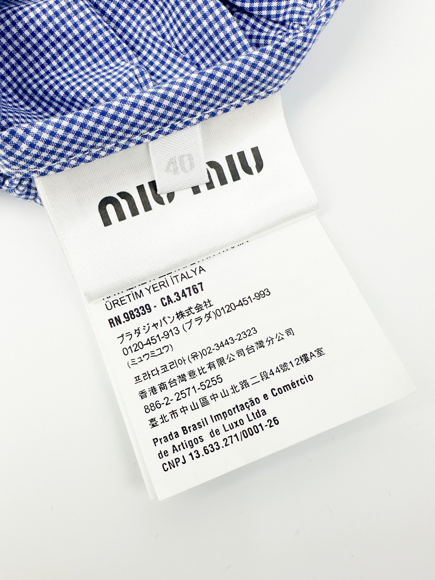 2026 Women’s MM Logo Check Skirt (FF724)