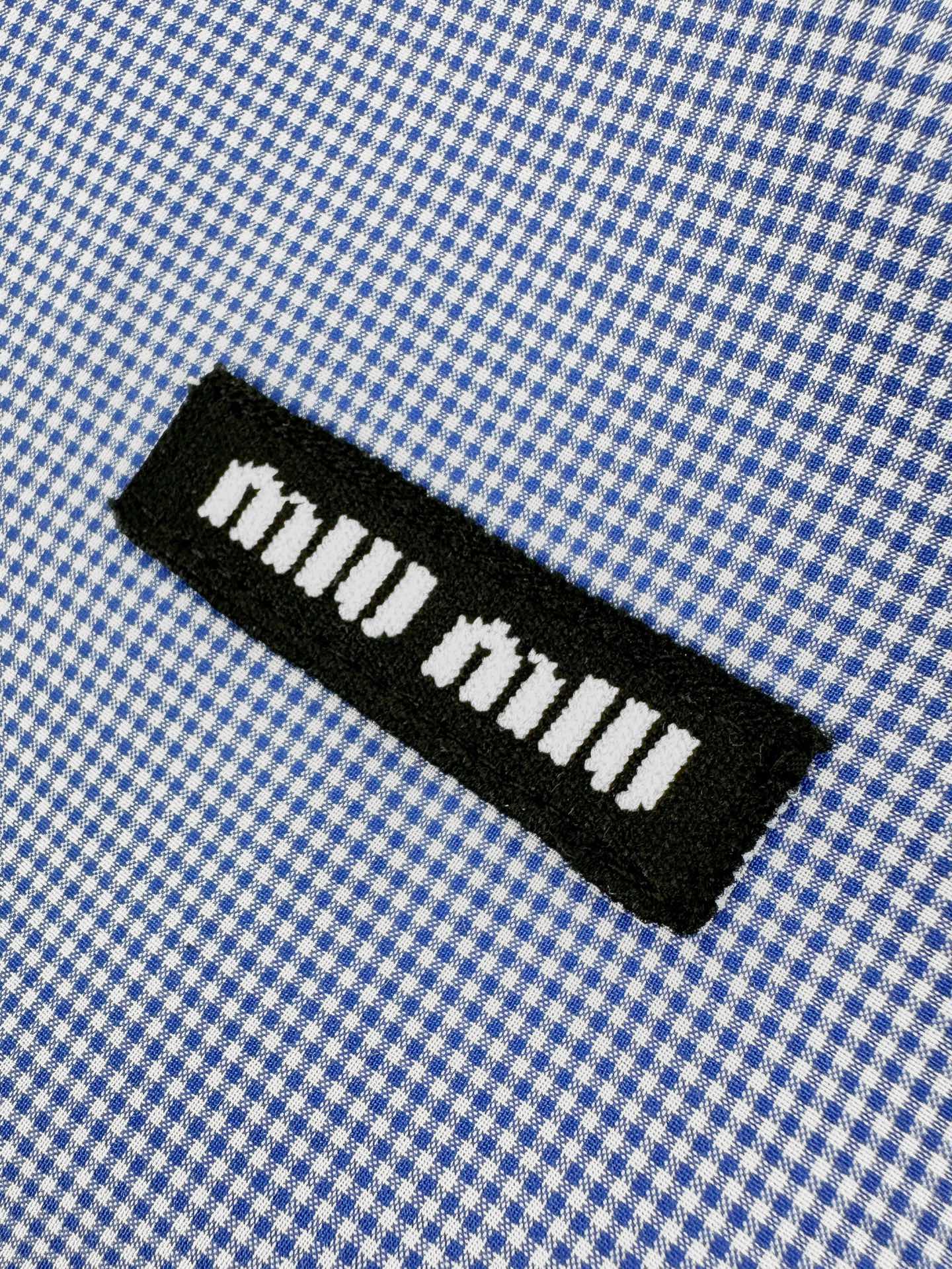 2026 Women’s MM Logo Check Short-Sleeved Shirt (FF723)