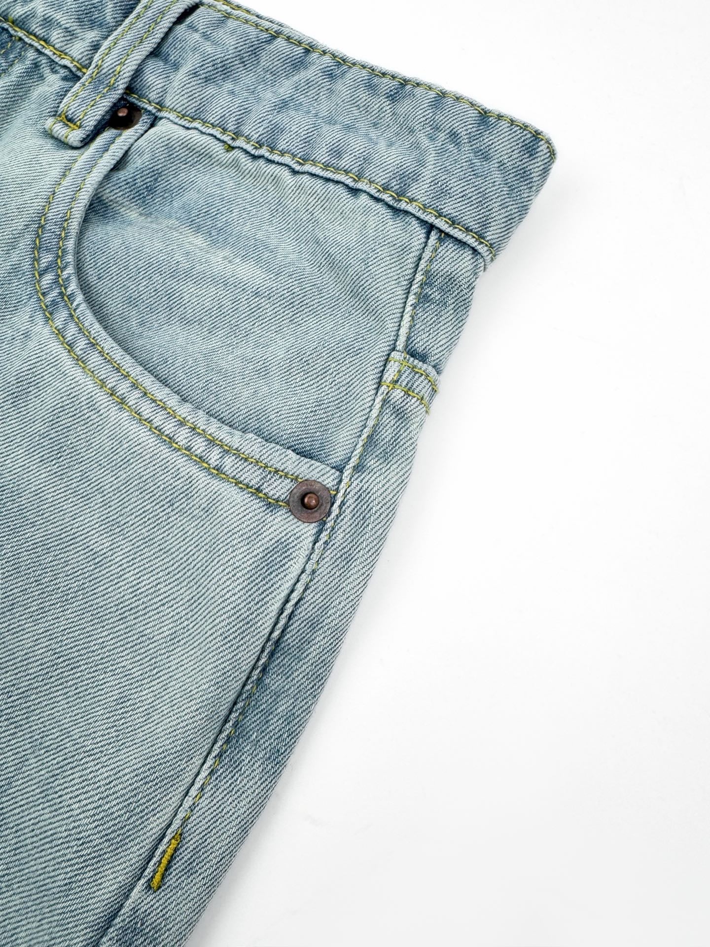 2026 Women’s MM Embroidered Logo Jeans  (EE410)