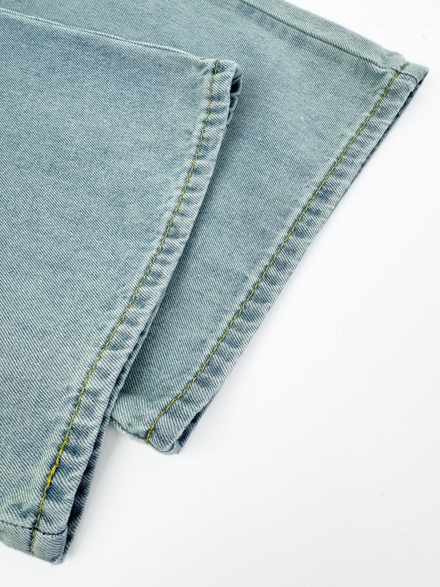 2026 Women’s MM Embroidered Logo Jeans  (EE410)