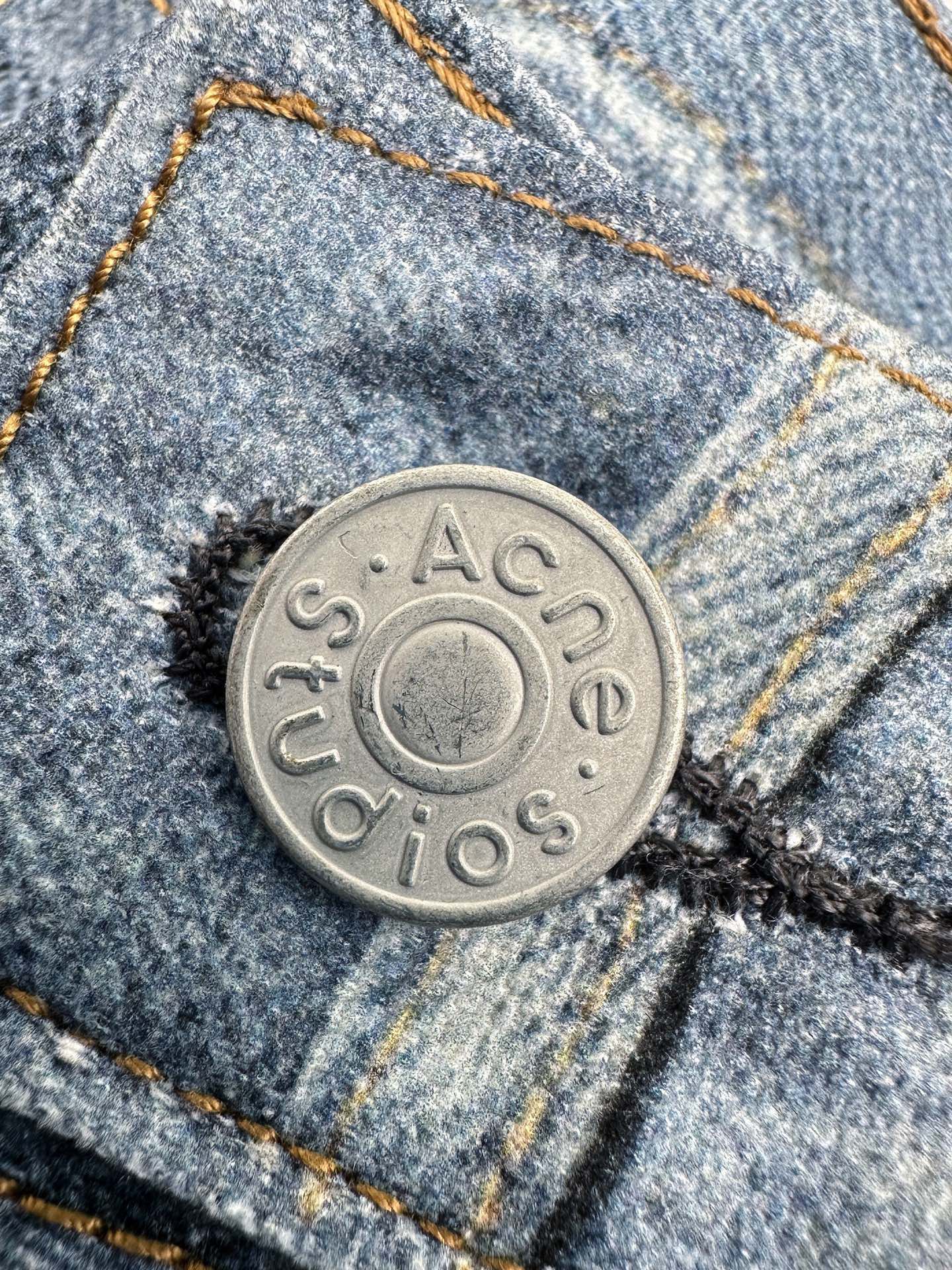 2026 Women’s Acn Optical Illusion Print Dyed Denim Shorts (FF721)