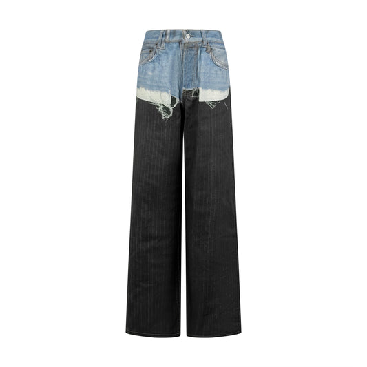 2026 New Acn Optical Illusion Stripe Print Jeans (CC962-C05)