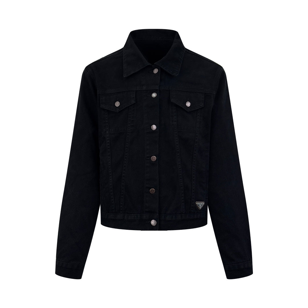2026 New Triangle Brand Logo Denim Jacket (25301-B80)